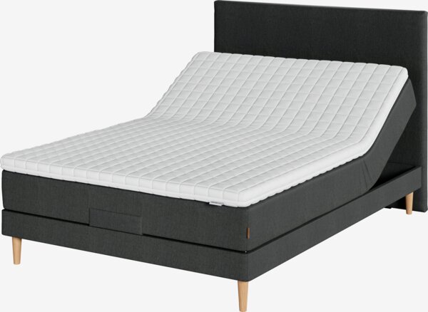 Elevationsseng 140x200cm JOSELVA + EKSO grå-40 Medium