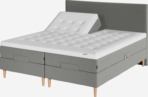 Elevationsseng 180x200cm TONDRA + VOLA grå-23 Medium Split