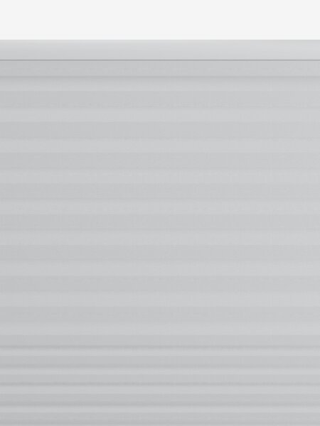 Plisségardin mörkläggande ALS 130x160cm ljusgrå trådlös