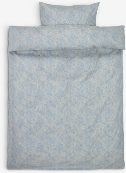 Parure de lit en flanelle KLARA 155x220 bleu