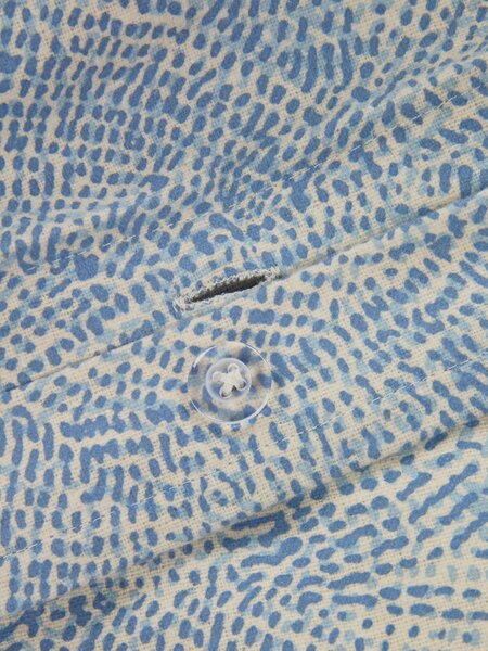 Parure de lit en flanelle KLARA 155x220 bleu