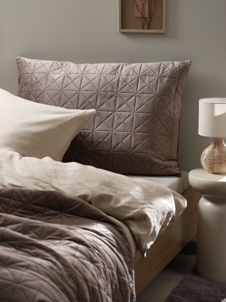 Bedrový vankúš ENGBLOMME 60x90 tmavá piesková