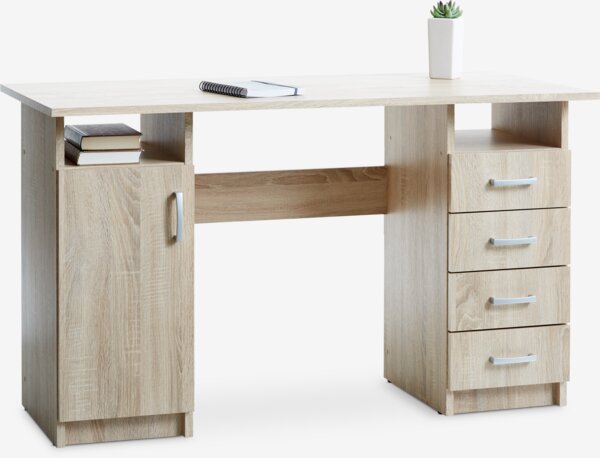 Biurko EVETOFTE 60x125 kolor jasny dąb