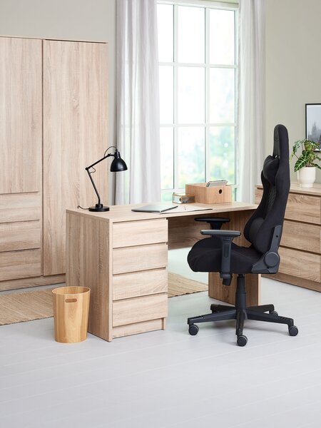 Desk LIMFJORDEN 60x120 4 drawers light oak colour