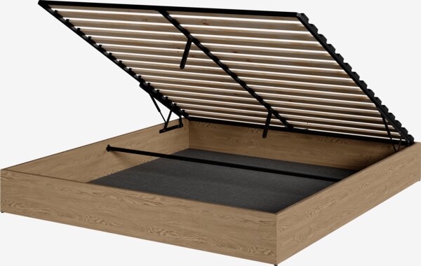 Кушетка FOLDAGER 160x200 с повдигащ механизъм, цв. нат. дъб