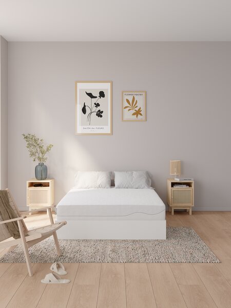 Colchón de espuma 150x190cm WELLPUR KVITA GF85 blanco