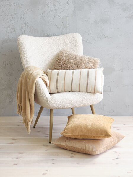 Fleeceplaid BONDEROSE 130x170 latte