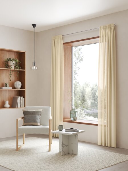 Záclona GOLTA 1x140x245 svetlá kaki