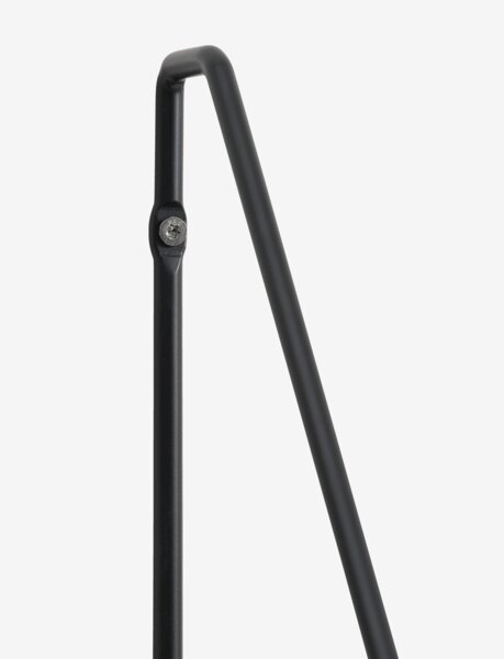 Zidna polica HEJSAGER 3 pol. crna/natur