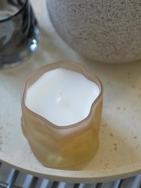 Illatos gyertya FOLKVAR ÁTM8xMA8 cm bézs