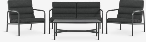 Vrtna garnitura LILLESTROEM za 4 osobe crna