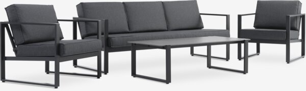 Lounge set VONGE 5pers. black