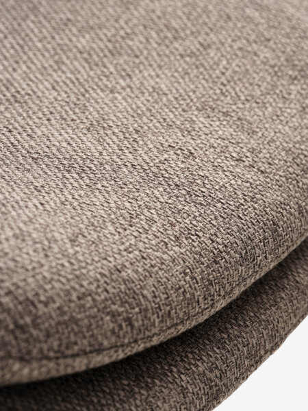 Dining chair MELBY light brown fabric/black
