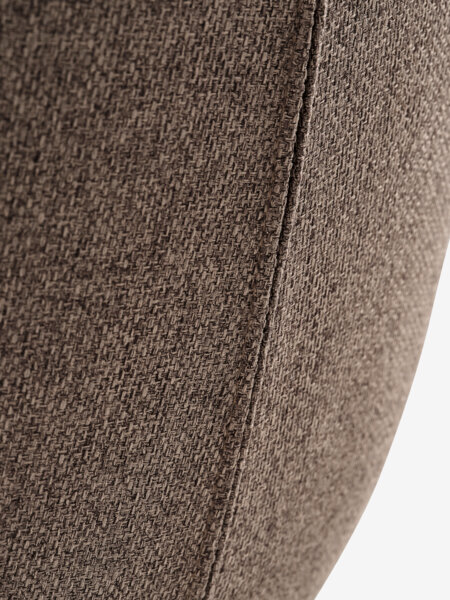 Dining chair MELBY light brown fabric/black