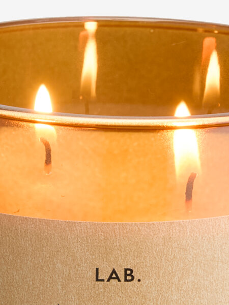 Scented candle BASTIAN D10xH10cm brown