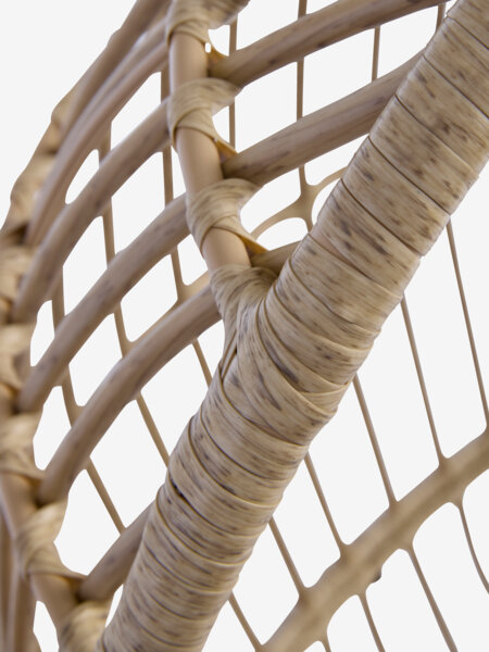 Hanging chair BROMS W72xH110xD70 Natural