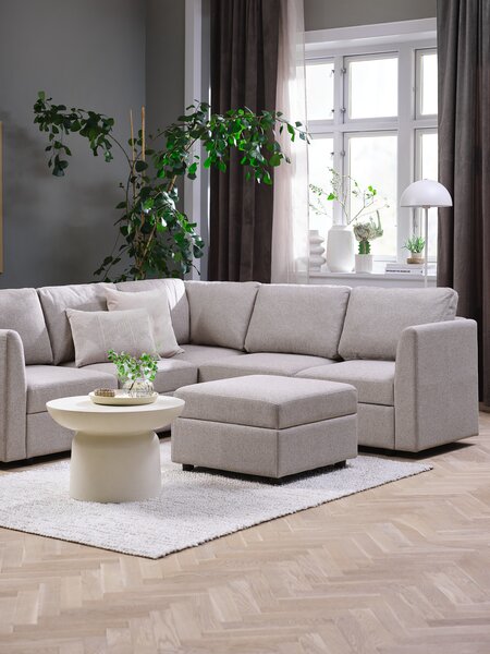 Sofamodul OKSBY Mitte m/Stauraum sand Stoff
