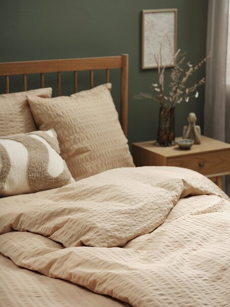 Krepové povlečení SIGRID 140x200 světle khaki