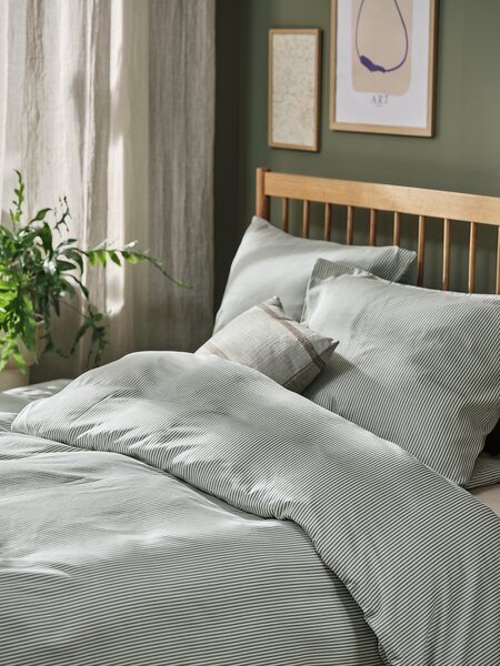 Set satenske posteljine LILLY 140x200 plava