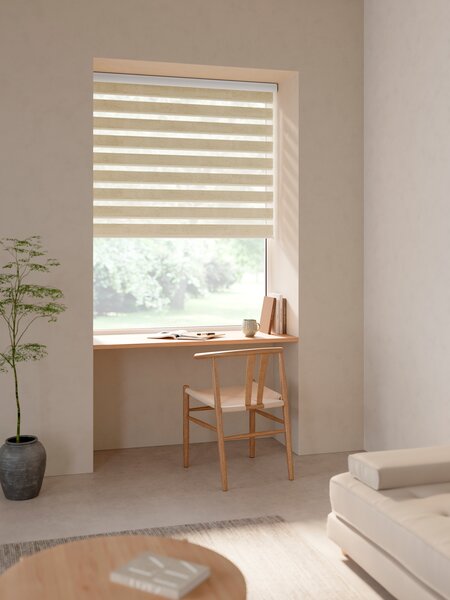 Estor doble con cajón ALSTEN 100x250cm natural