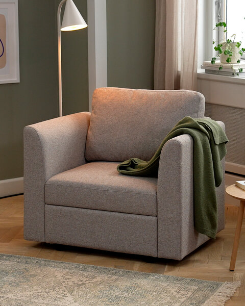 Modul pohovky OKSBY stred s úložným priestorom piesková