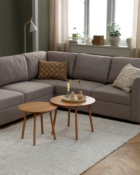 Modul pohovky OKSBY stred s úložným priestorom piesková