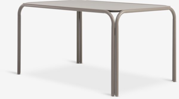 RAUMA D140 stol + 4 GILJA stolice tamni pijesak