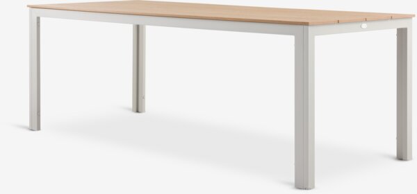 MARIELYST Tavolo L205 cm + 4 LOMMA Sedie beige