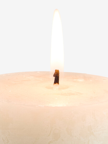 Vela pilar RENE Ø7xH10cm natural