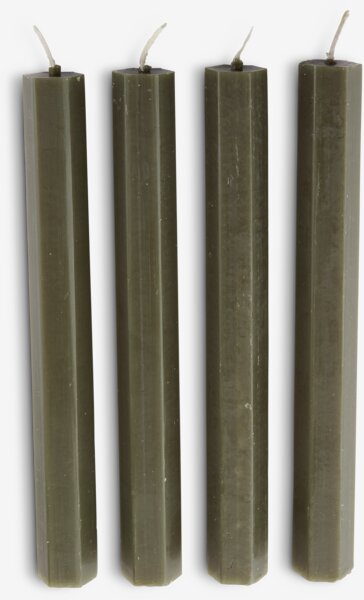 Kaars HOLME H20cm olijf 4 stuks