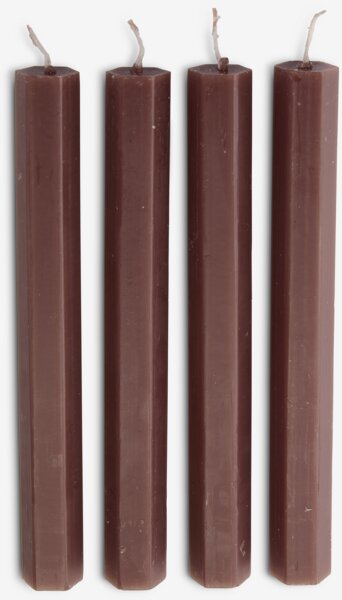 Kaars HOLME H20cm paars 4 stuks