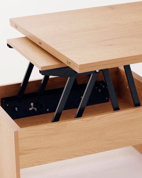 Маса за кафе VARDE L80/160 с флип крило цвят дъб