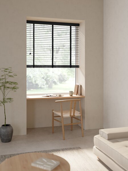 Bamboe jaloezie GRUMLAN 120x175 zwart