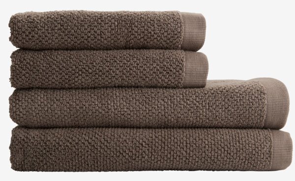 Hand towel VILSHULT 50x100 brown