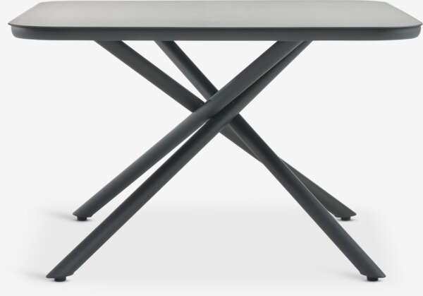 GOTHENBURG L120 bord grå + 4 TRILLEVALLEN stol sort