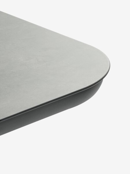 GOTHENBURG L120 bord grå + 4 TRILLEVALLEN stol sort