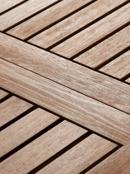 ULBJERG L214/297 table bois massif + 4 SIRDAL chaises gris