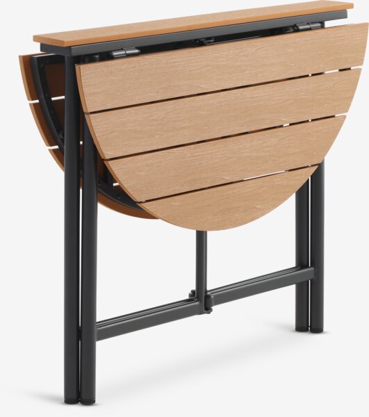 Стіл HOVVIG д.10/90см + 2 Стільці MIDDAGSBERGET натура