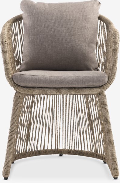 VAMDRUP Ø70 stol bež + 2 STORDALEN stolice natur