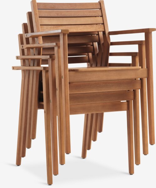 UVDAL D223 miza + 4 HAMRA stoli trdi les