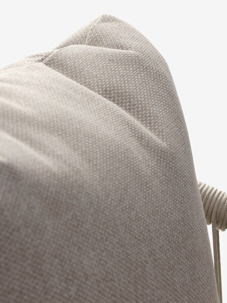 Skarslia Ø110 bord travertin + 4 gilja stol beige