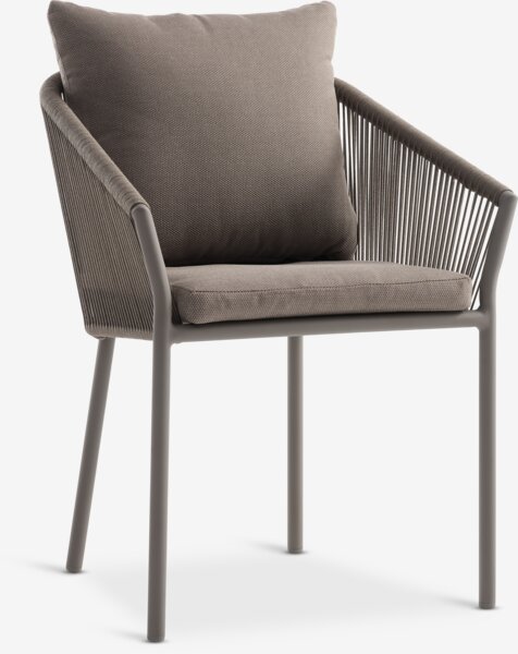 RAUMA D140 stol + 4 GILJA stolice tamni pijesak