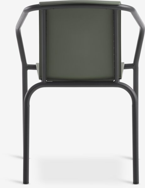 Silla apilable MODUM verde oliva