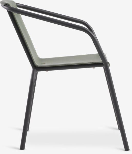 Silla apilable MODUM verde oliva