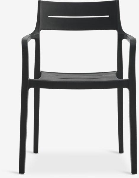 Silla apilable INGSTRUP negro