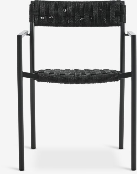 KAPPRUET D65 stůl + 2 TRILLEVALLEN židle černá