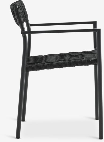 KAPPRUET D65 stůl + 2 TRILLEVALLEN židle černá