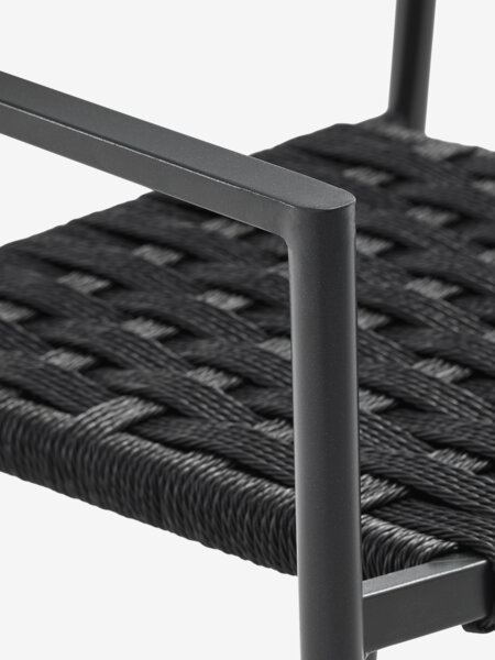 KAPPRUET D65 stůl + 2 TRILLEVALLEN židle černá