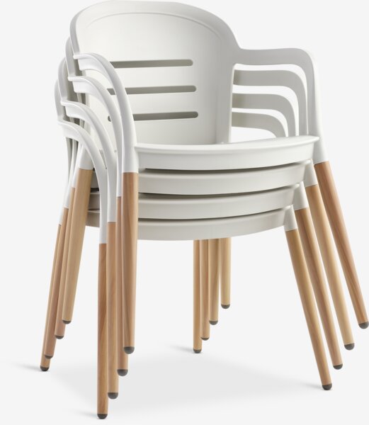Silla apilable NYLENDLIA beis