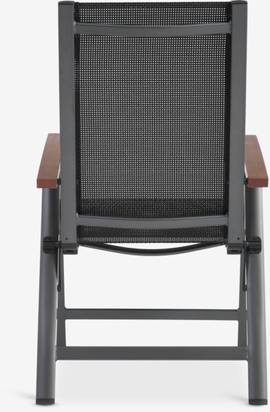 SIRDAL L211 bord hardtre + 4 SIRDAL stol grå